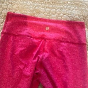 Pink Lululemon leggings.